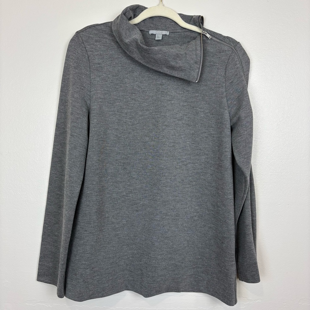 COS Women's Funnel Neck Zippered Neck & Arm Knit Top Size‎ 6 Modern Contemporary - Picture 14 of 16